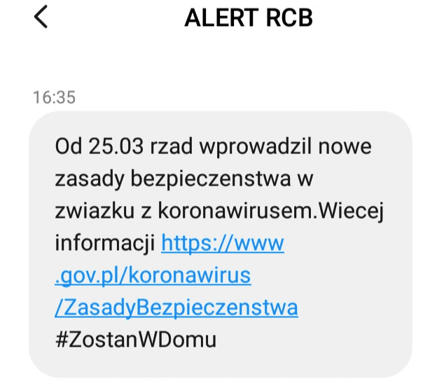 Od 25.03 rzad wprowadzil nowe zasady bezpieczenstwa w zwiazku z koronawirusem.Wiecej informacji https://www.gov.pl/koronawirus/ZasadyBezpieczenstwa #ZostanWDomu