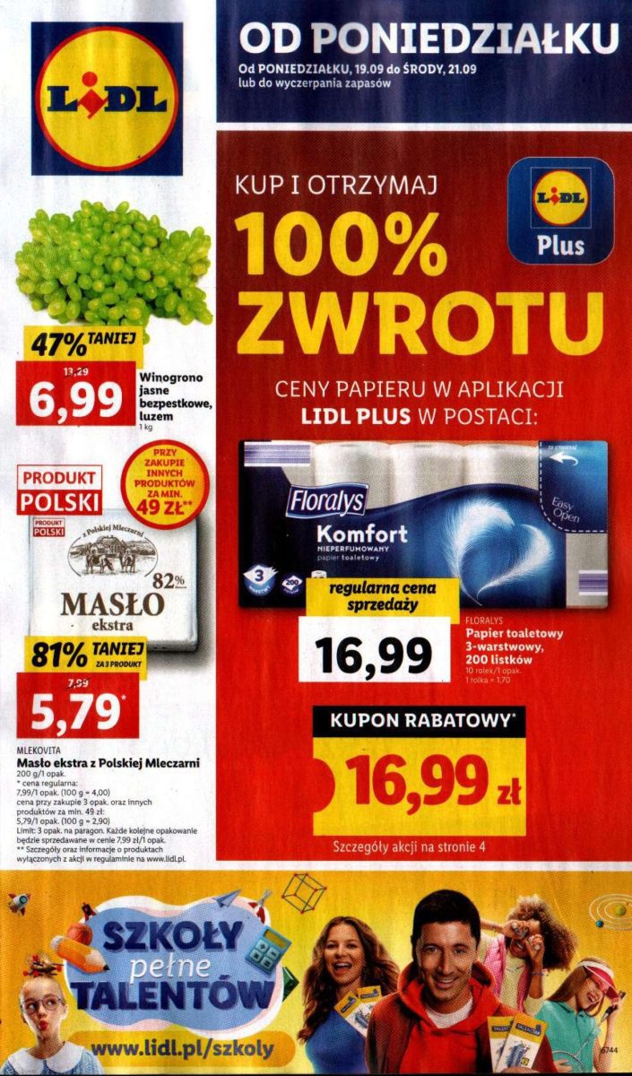 Акції Лідл (Gazetka Lidl) з 19.09.2022 до 21.09.2022. Акції, знижки, Газетка Лідл