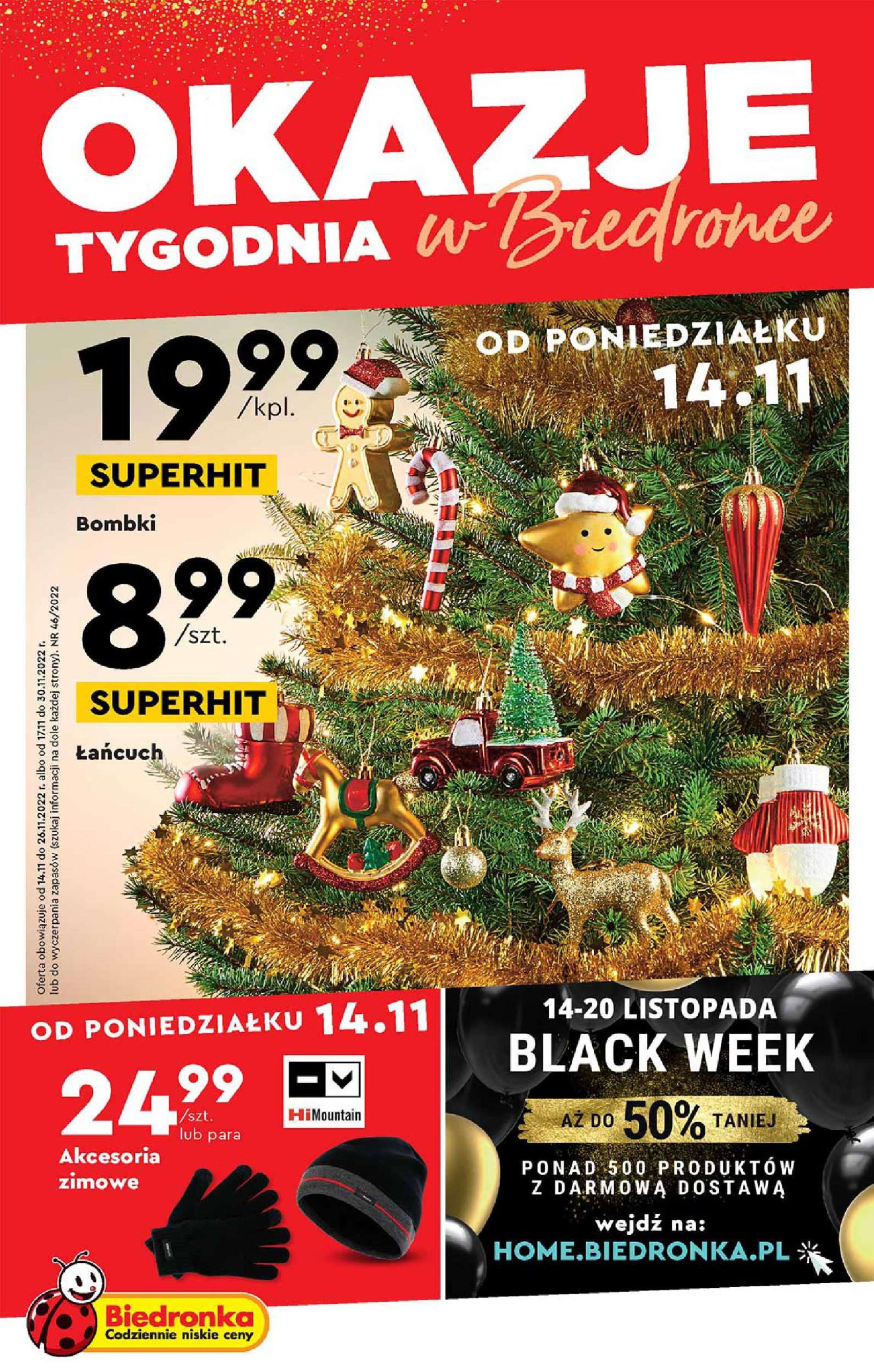 Акції Бедронка (Gazetka Biedronka) з 14.11.2022 до 26.11.2022. Акції, знижки, Газетка Бедронка
