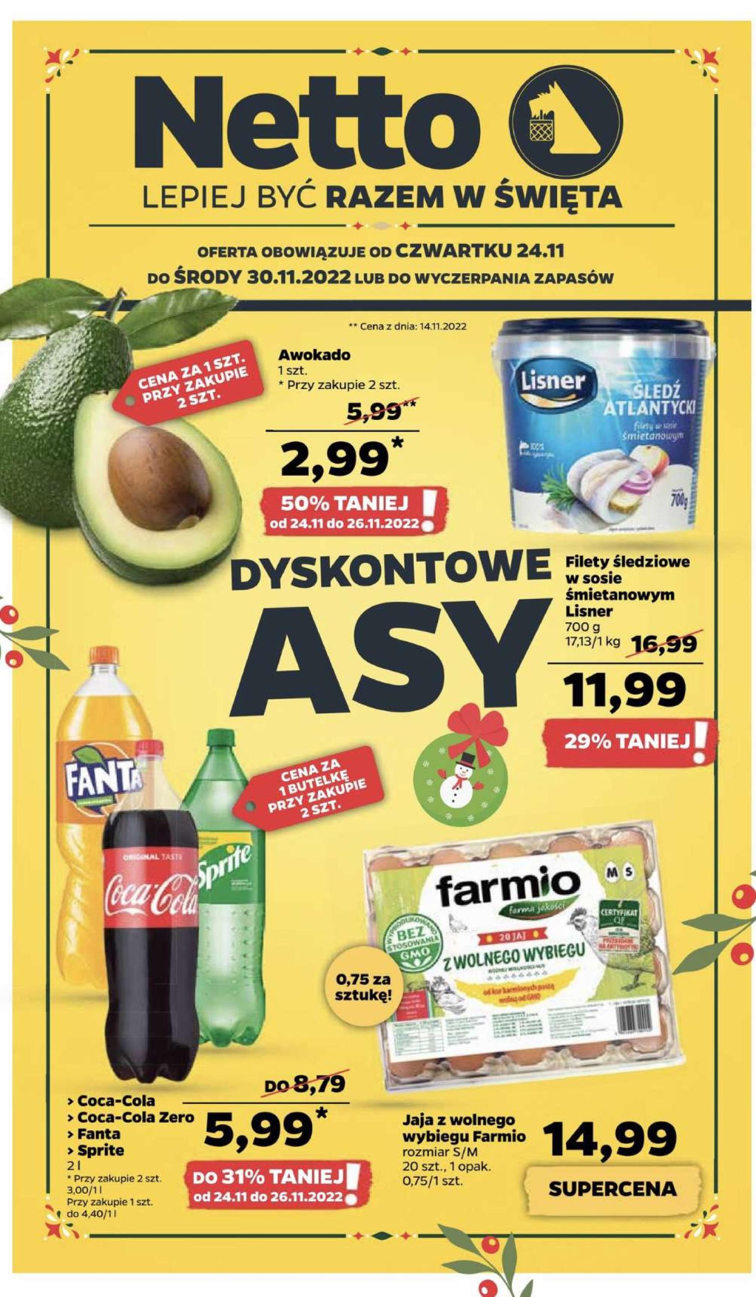 Акції Netto (Gazetka Netto) з 24.11.2022 до 30.11.2022. Акції, знижки, Газетка Нетто