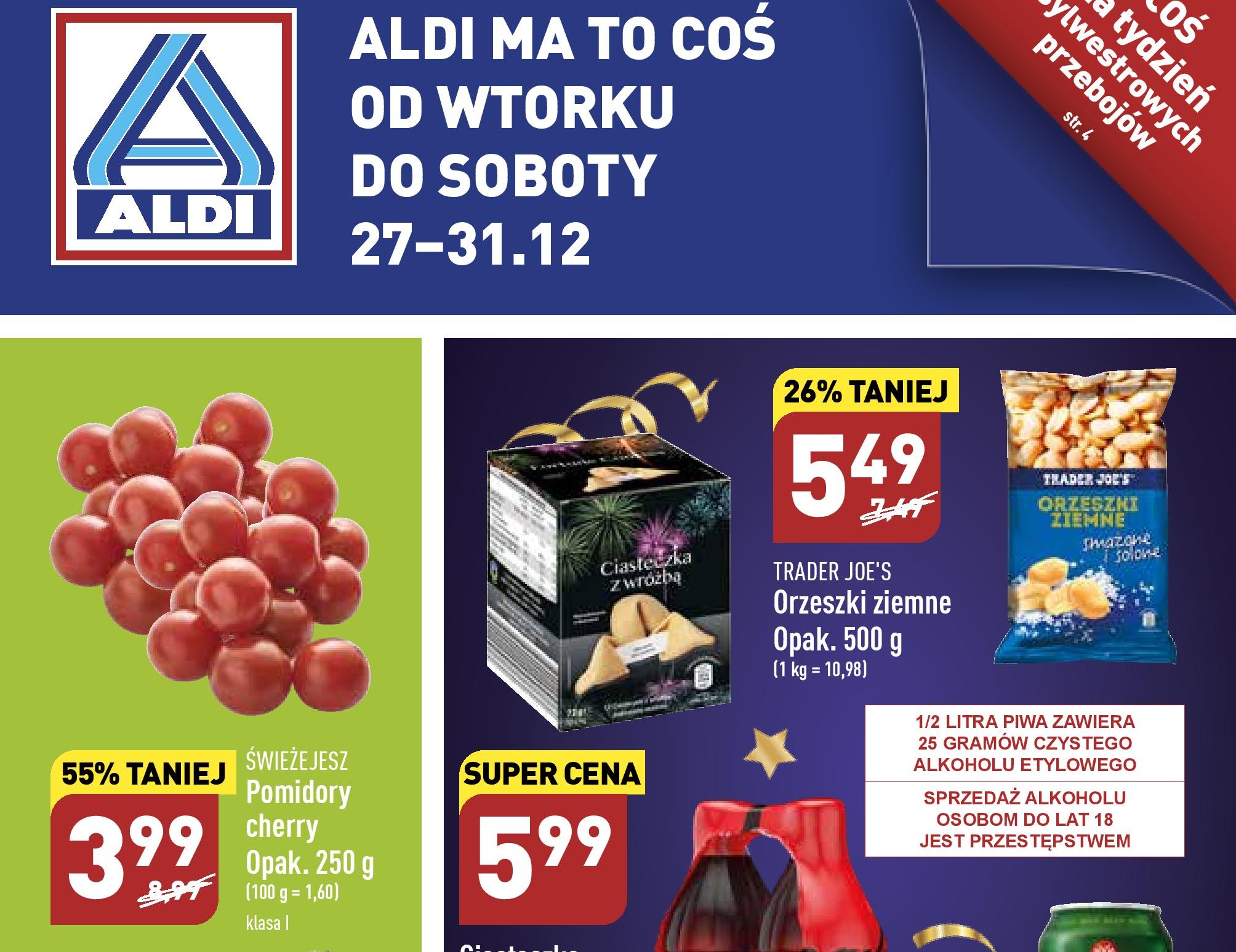 Акції Алді (Gazetka Aldi) з 27.12.2022 до 31.12.2022. Акції, знижки, Газетка Алді