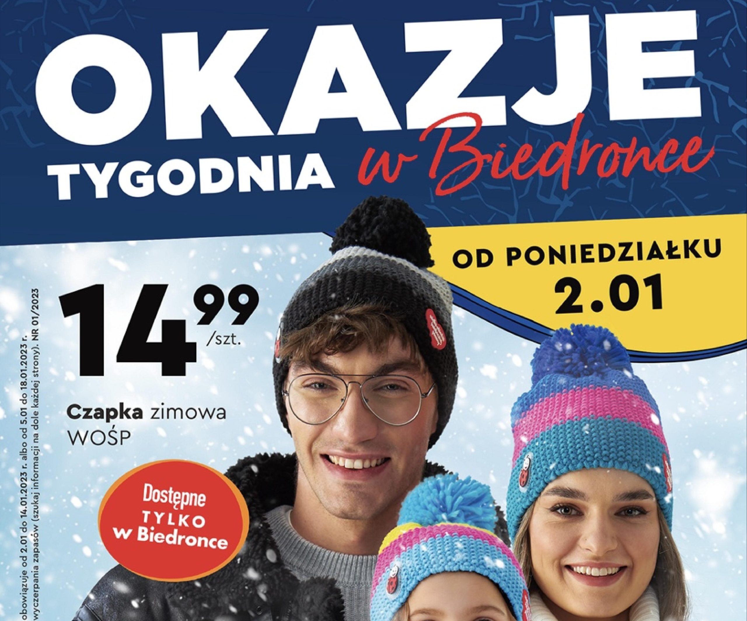 Акції Бедронка (Gazetka Biedronka) з 02.01.2023 до 14.01.2023. Акції, знижки, промоції, газетка Бедронка