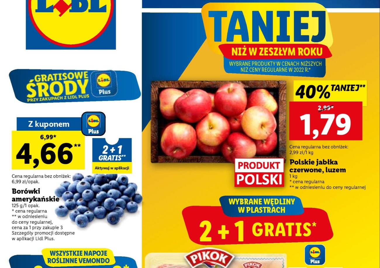Акції Лідл (Gazetka Lidl) з 02.01.2023 до 04.01.2023. Акції, знижки, Газетка Лідл у Польщі