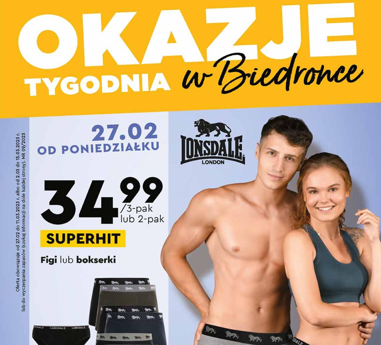 Акції Бедронка (Gazetka Biedronka) з 27.02.2023 до 15.03.2023. Акції, знижки, промоції, газетка Бедронка