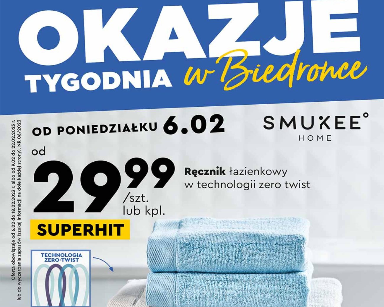 Акції Бедронка (Gazetka Biedronka) з 06.02.2023 до 22.02.2023. Акції, знижки, промоції, газетка Бедронка