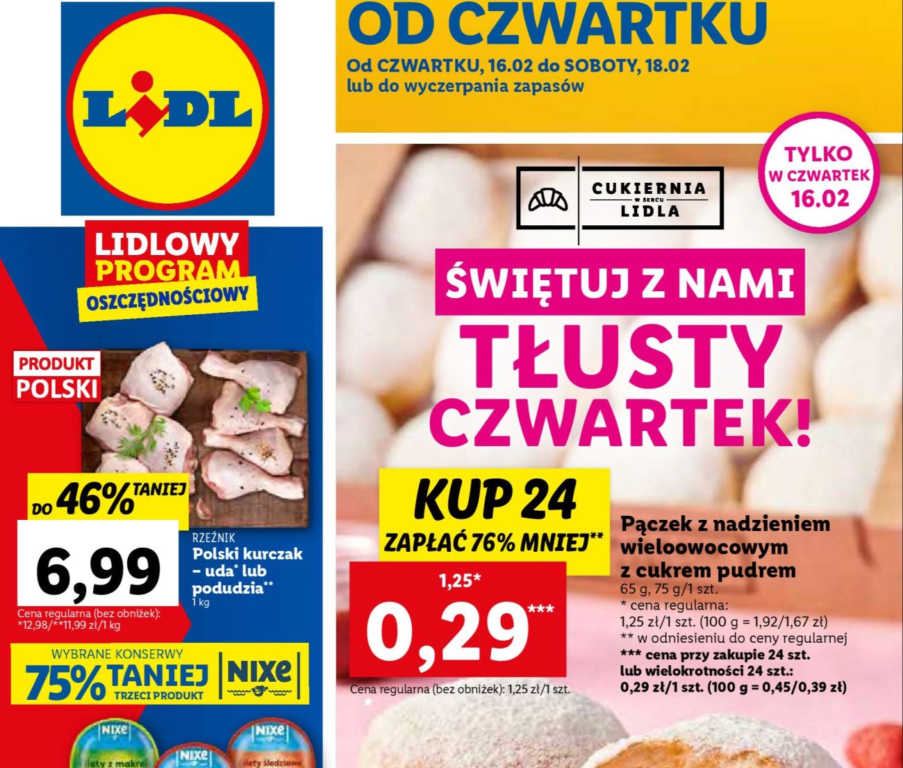 Акції Лідл (Gazetka Lidl) з 16.02.2023 до 18.02.2023. Акції, знижки, Газетка Лідл у Польщі