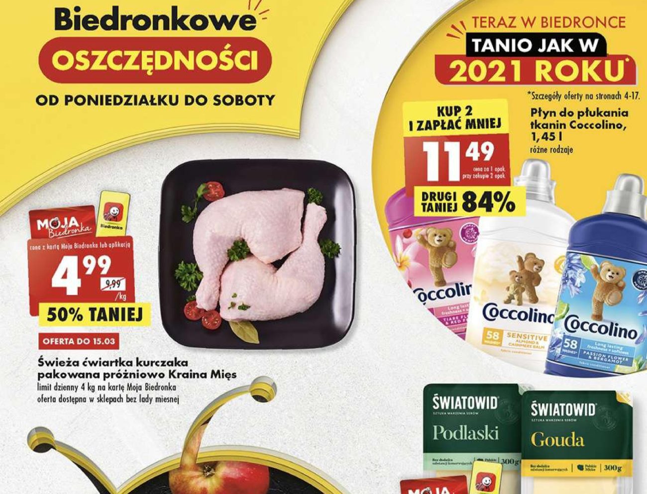 Акції Бедронка (Gazetka Biedronka) з 13.03.2023 до 18.03.2023. Акції, знижки, промоції, газетка Бедронка