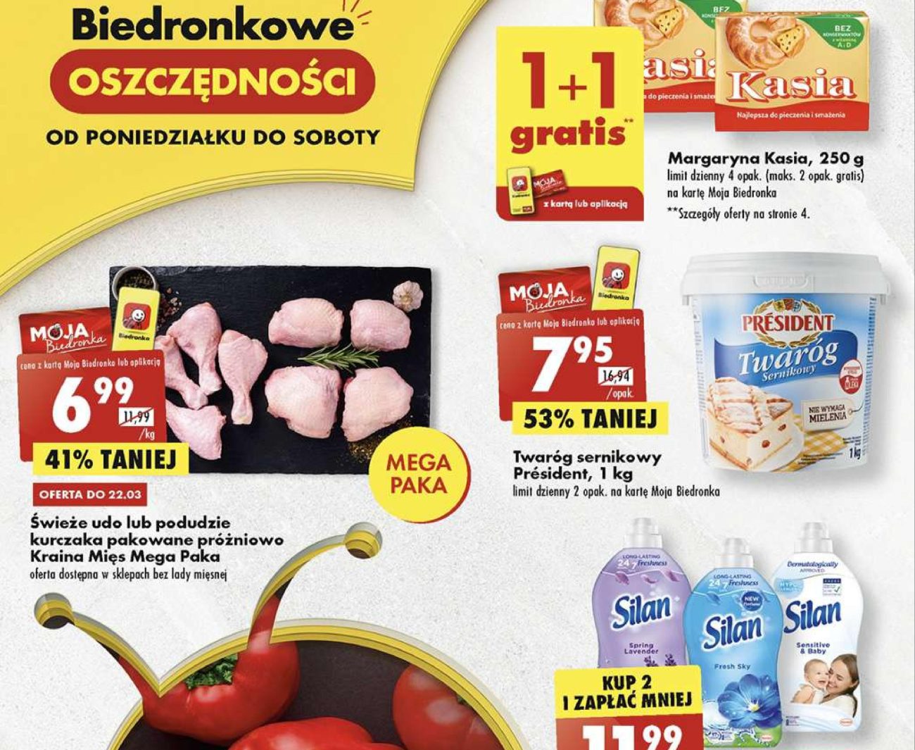 Акції Бедронка (Gazetka Biedronka) з 20.03.2023 до 25.03.2023. Акції, знижки, промоції, газетка Бедронка