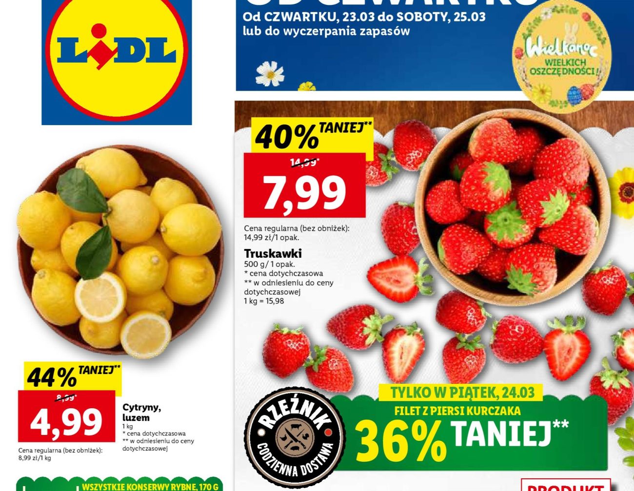 Акції Лідл (Gazetka Lidl) з 23.03.2023 до 25.03.2023. Акції, знижки, Газетка Лідл у Польщі