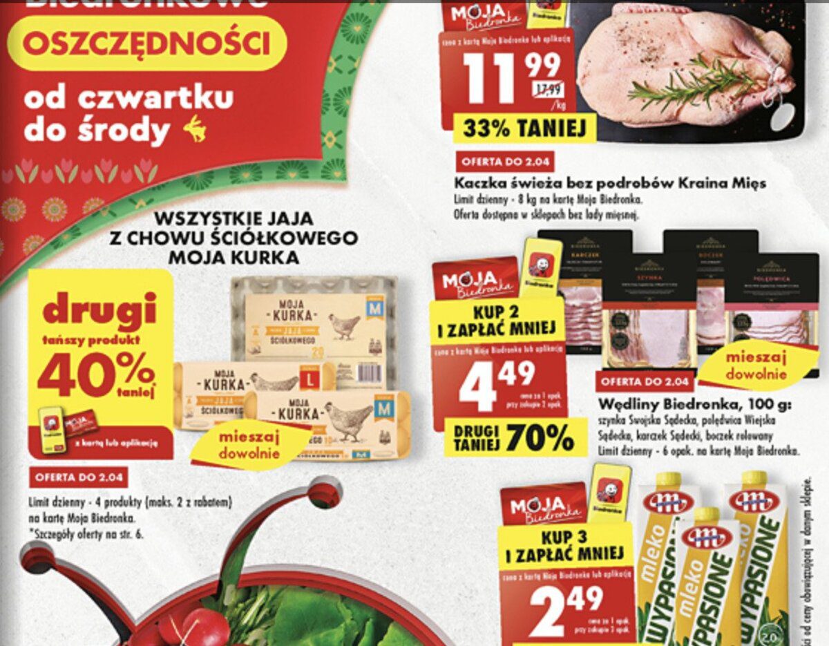Акції Бедронка (Gazetka Biedronka) з 30.03.2023 до 05.04.2023. Акції, знижки, промоції, газетка Бедронка