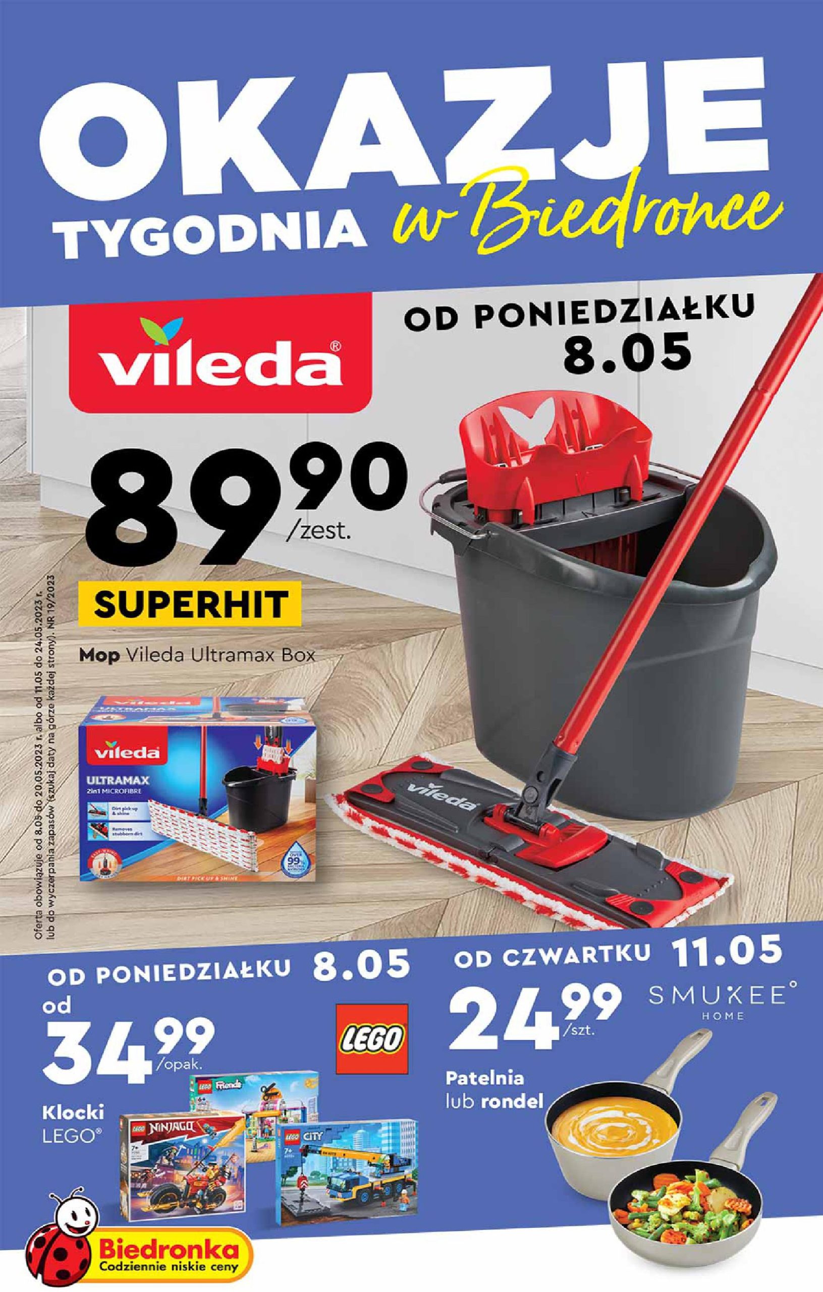 Акції та знижки Бедронка (Gazetka Biedronka) з 08.05.2023 до 24.05.2023. Акції, знижки, промоції, газетка Бедронка