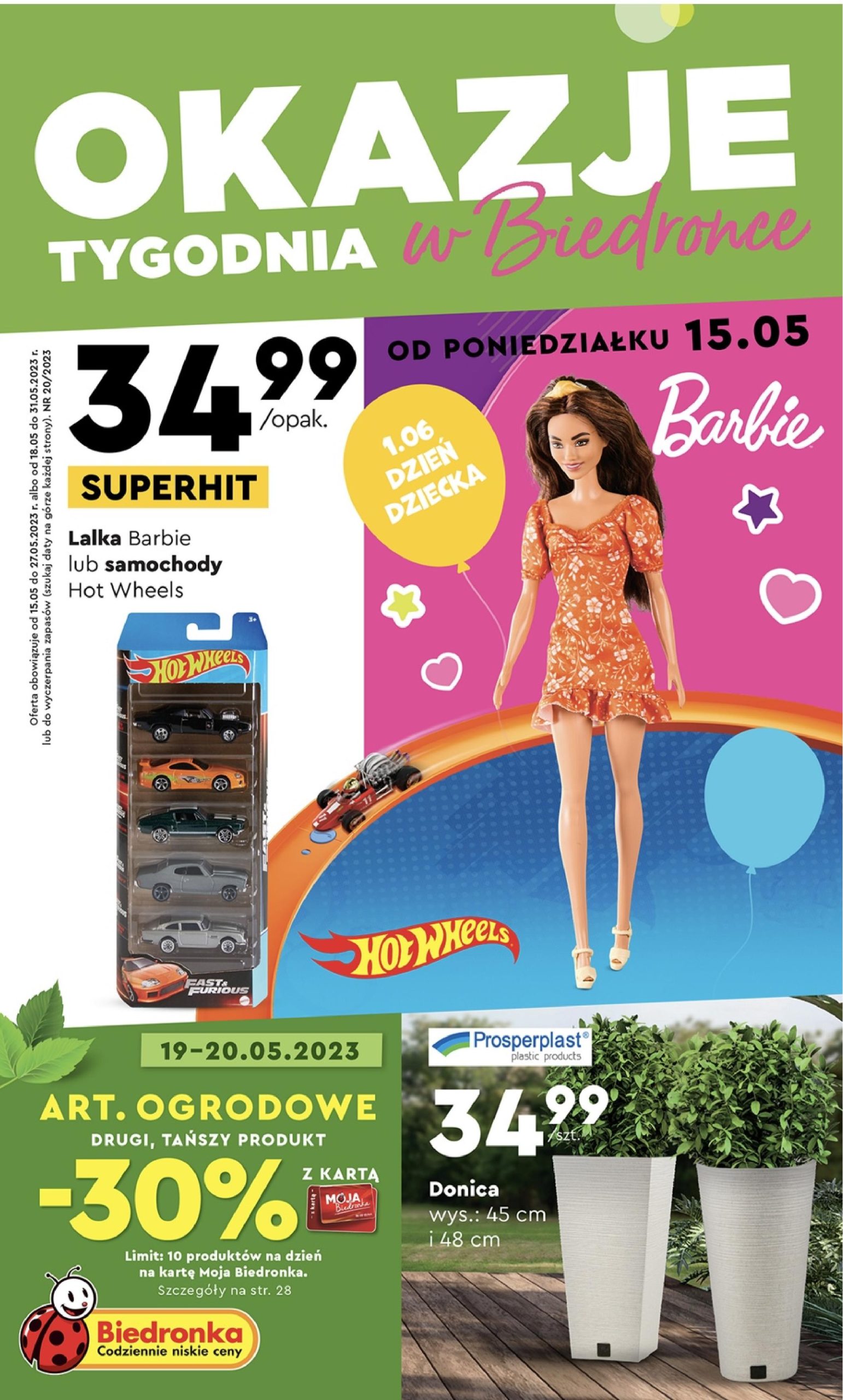 Акції та знижки Бедронка (Gazetka Biedronka) з 15.05.2023 до 31.05.2023. Акції, знижки, промоції, газетка Бедронка
