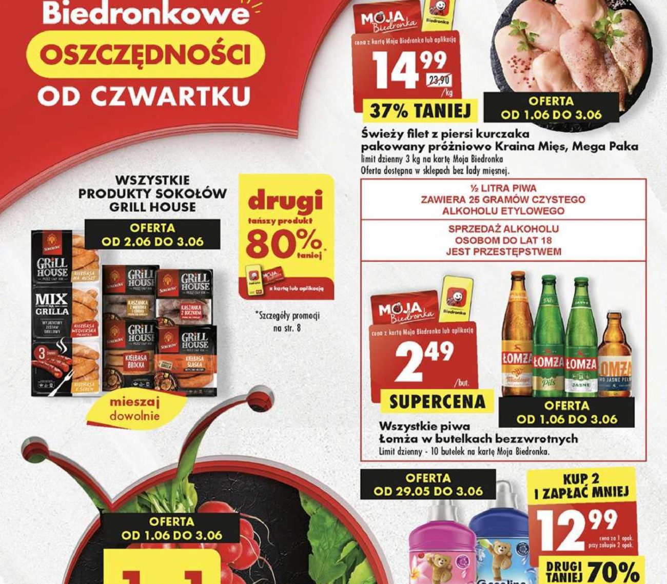 Акції та знижки Бедронка (Gazetka Biedronka) з 01.06.2023 до 07.06.2023. Акції, знижки, промоції, газетка Бедронка