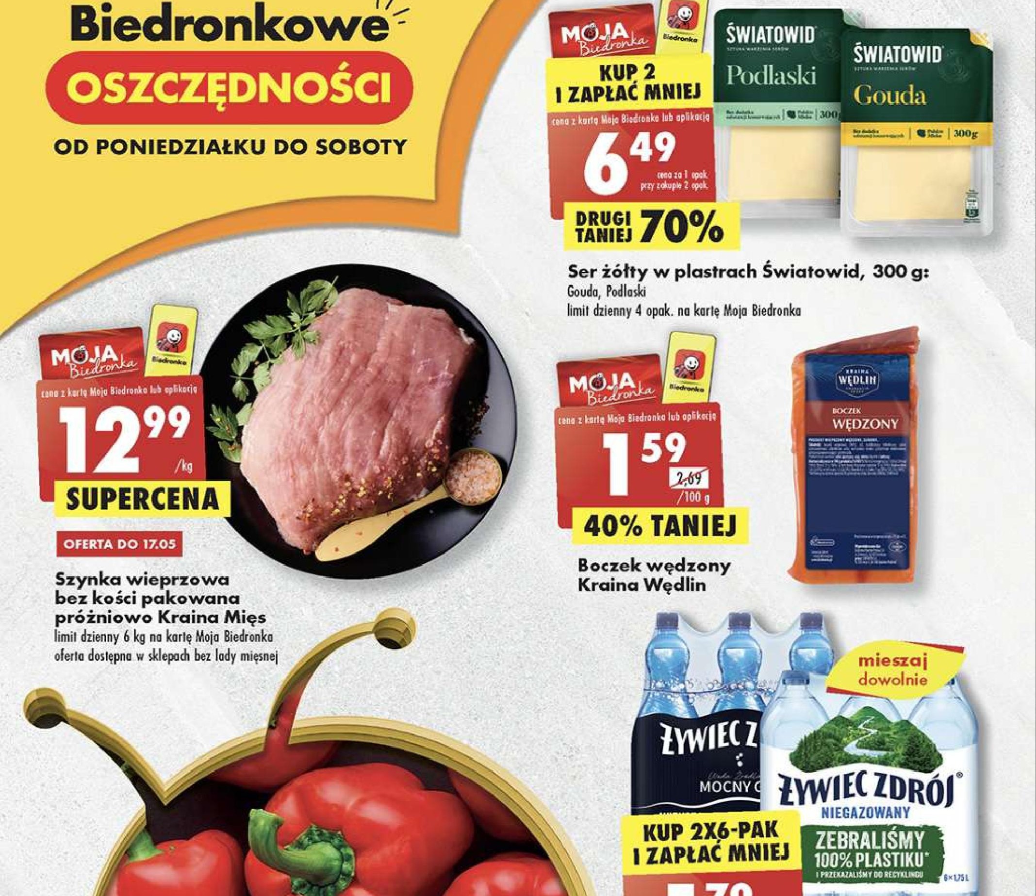 Акції та знижки Бедронка (Gazetka Biedronka) з 15.05.2023 до 20.05.2023. Акції, знижки, промоції, газетка Бедронка