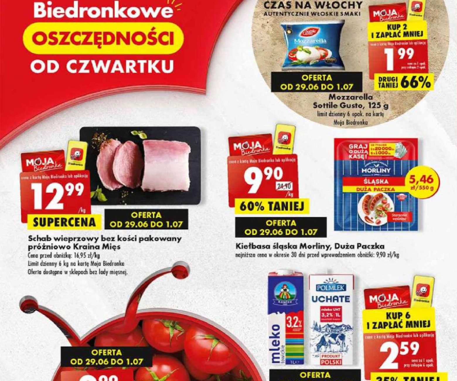 Акції та знижки Бедронка (Gazetka Biedronka) з 29.06.2023 до 05.07.2023. Акції, знижки, промоції, газетка Бедронка