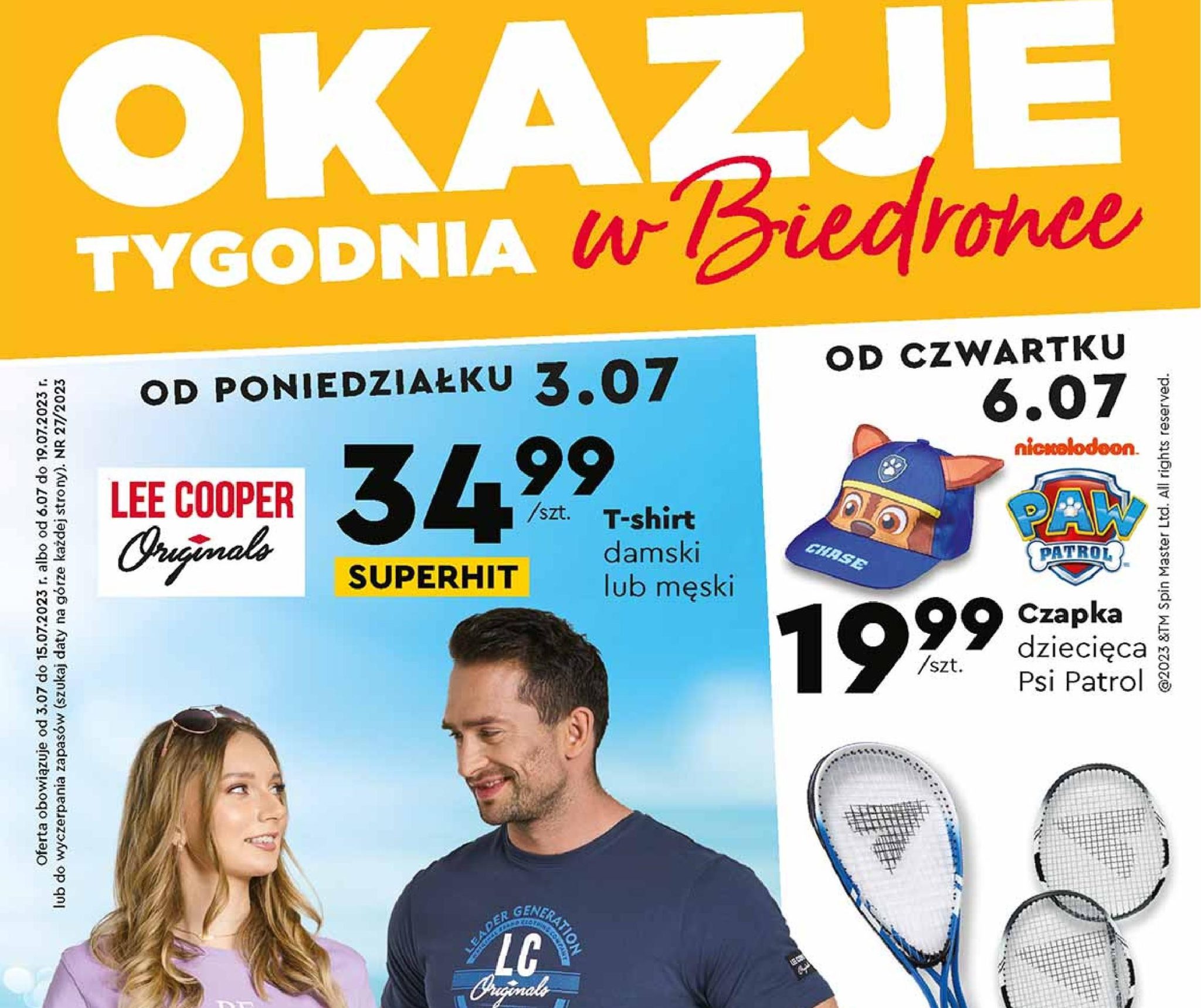 Акції та знижки Бедронка (Gazetka Biedronka) з 03.07.2023 до 19.07.2023. Акції, знижки, промоції, газетка Бедронка