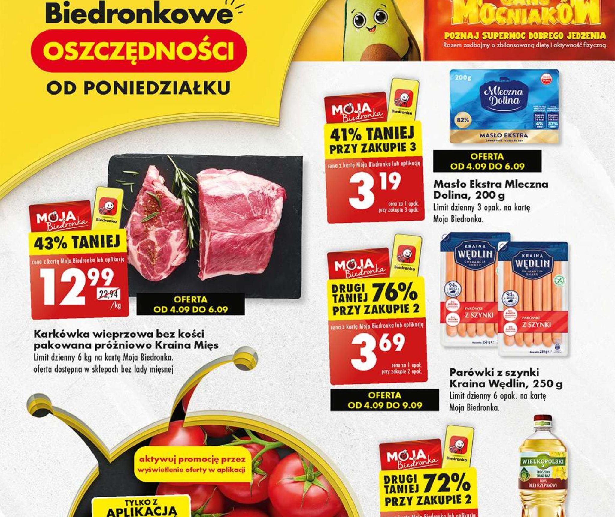 Акції та знижки Бедронка (Gazetka Biedronka) з 04.09.2023 до 09.09.2023. Акції, знижки, промоції, газетка Бедронка