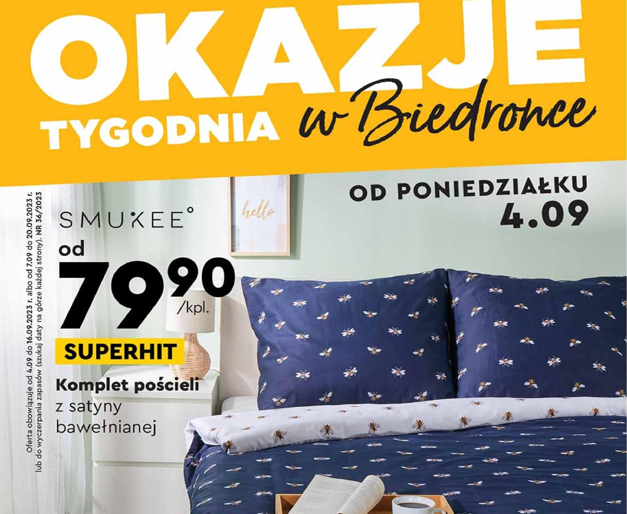 Акції та знижки Бедронка (Gazetka Biedronka) з 04.09.2023 до 20.09.2023. Акції, знижки, промоції, газетка Бедронка