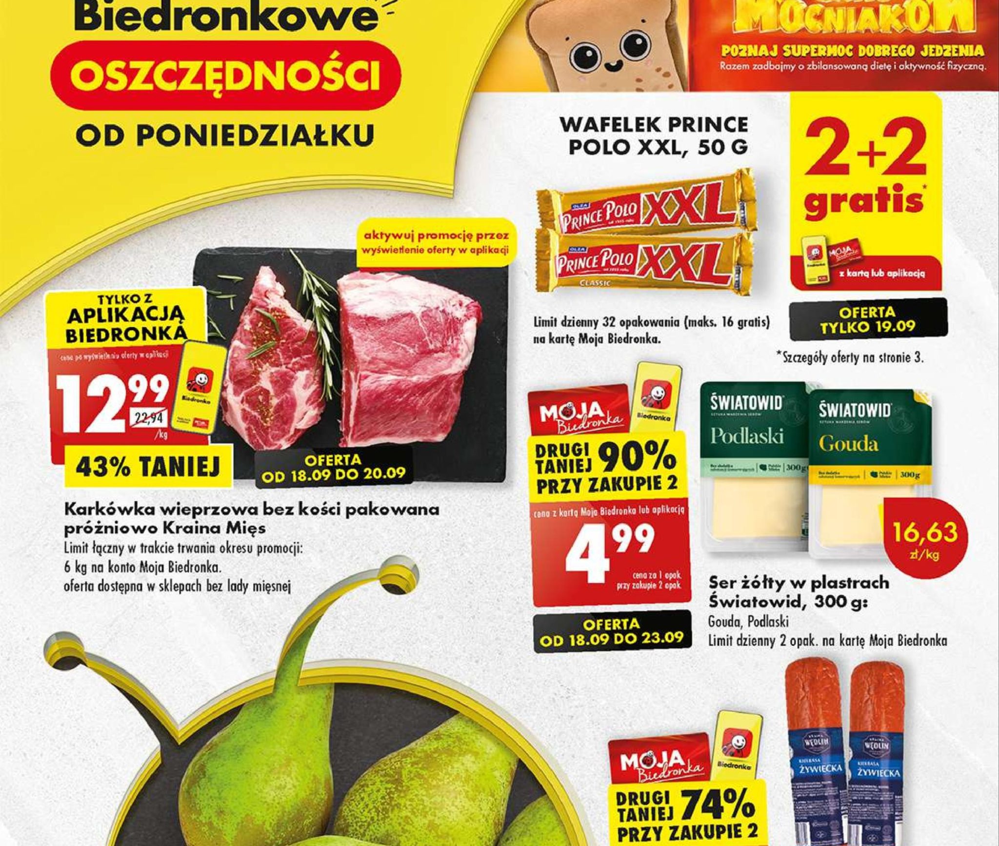 Акції та знижки Бедронка (Gazetka Biedronka) з 18.09.2023 до 23.09.2023. Акції, знижки, промоції, газетка Бедронка