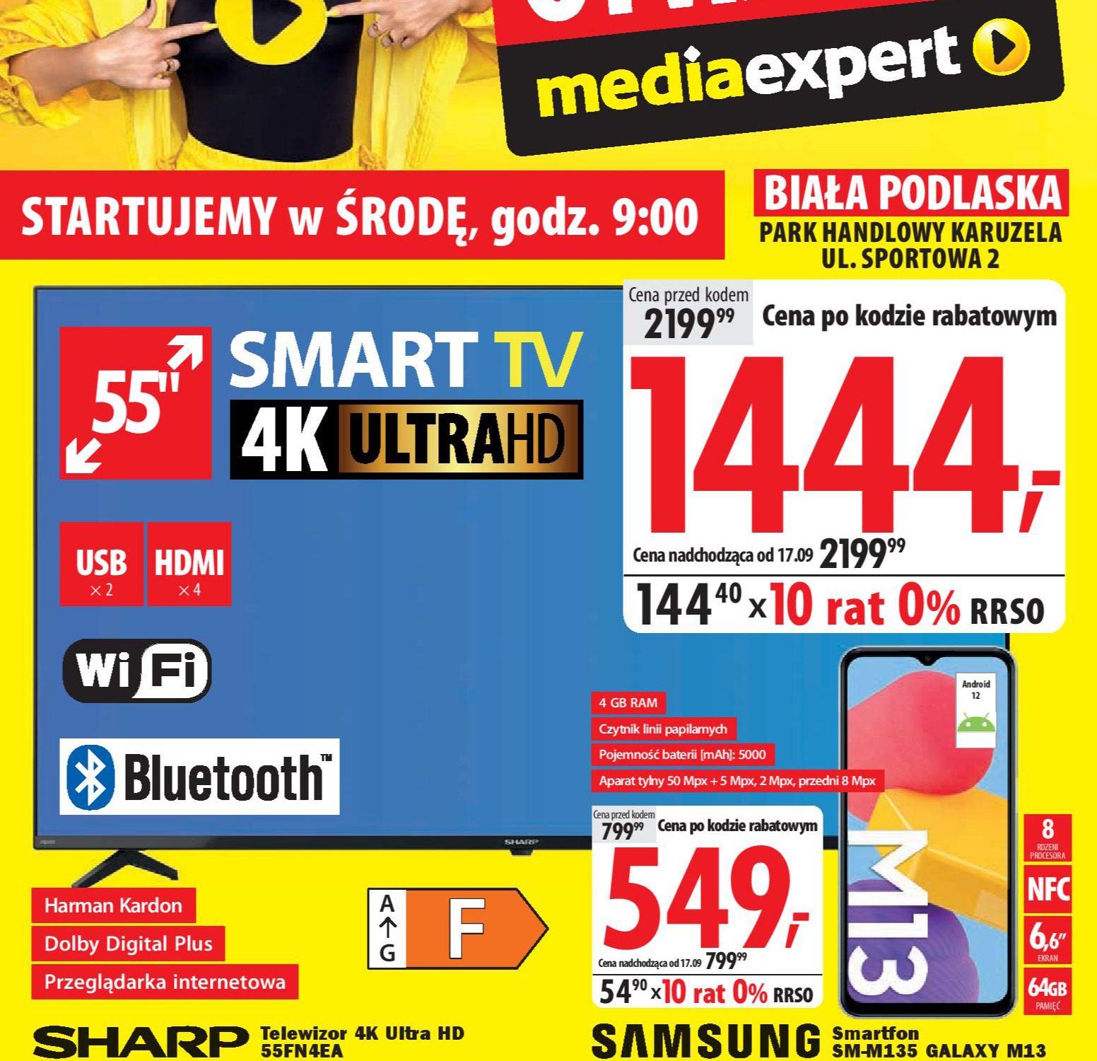 Акції та знижки Медіаексперт (Gazetka Media Expert) з 13.09.2023 до 16.09.2023. Акції, знижки, промоції, газетка Медіаексперт