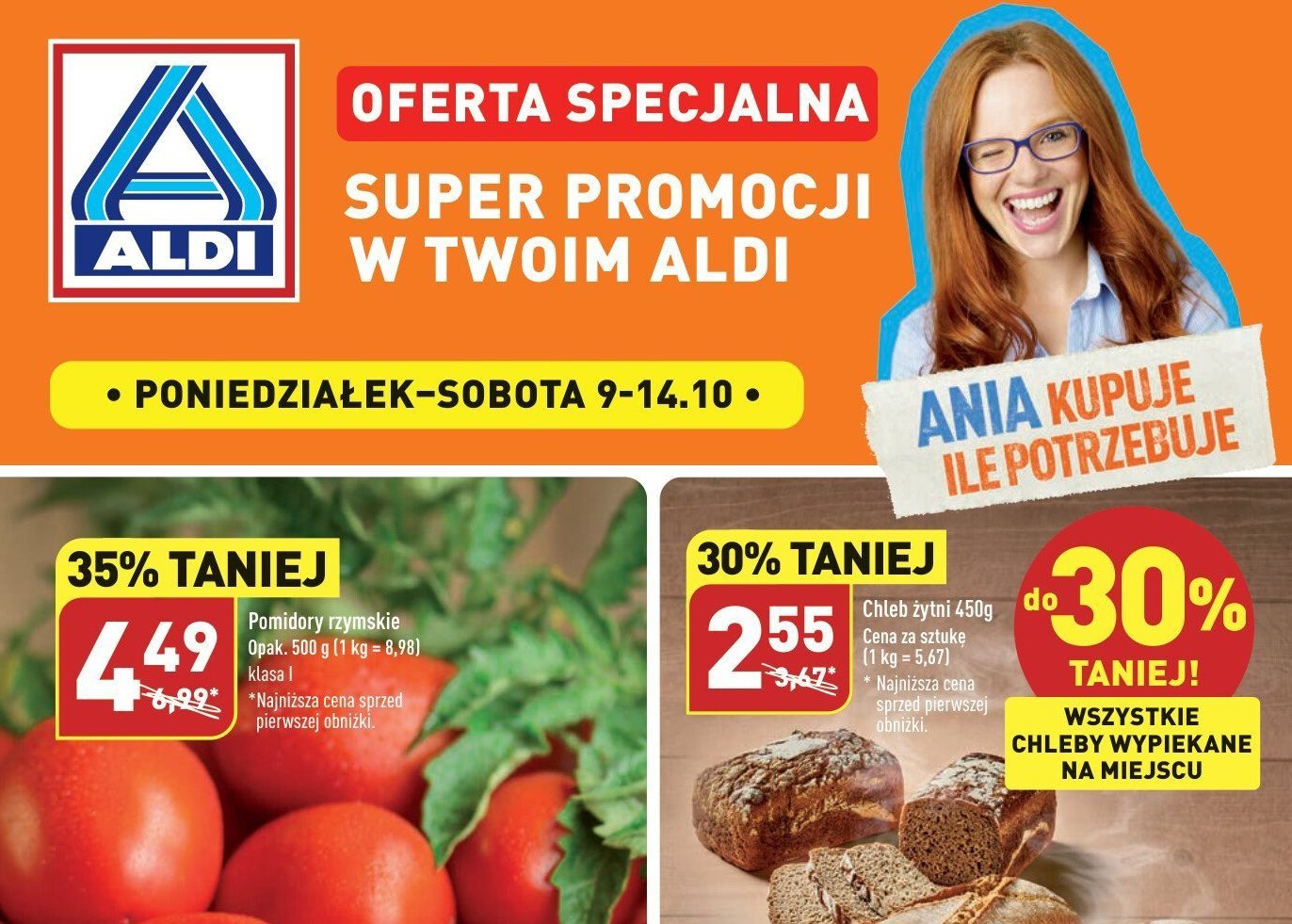 Нові Акції Алді (Gazetka Aldi) з 09.010.2023 до 14.04.2023. Акції, знижки, Газетка Алді