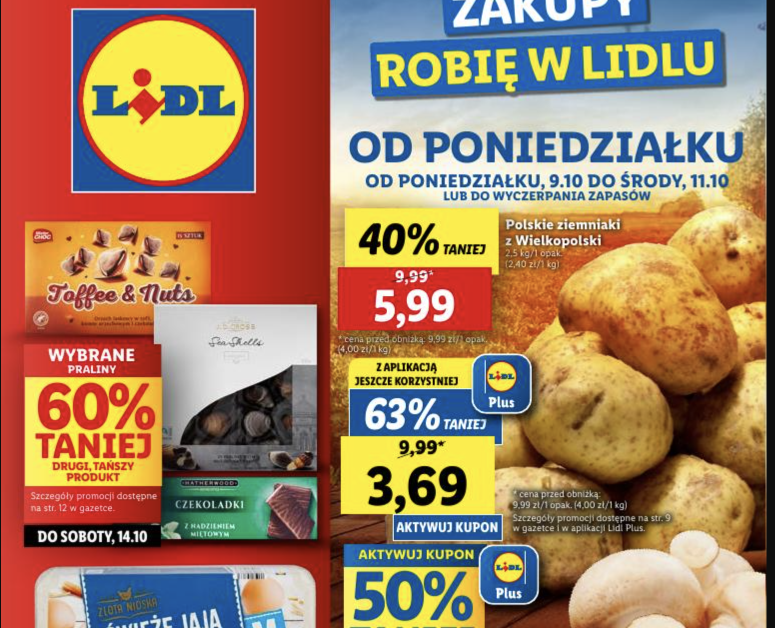 Акції Лідл (Gazetka Lidl) з 09.10.2023 до 11.10.2023. Акції, знижки, Газетка Лідл у Польщі