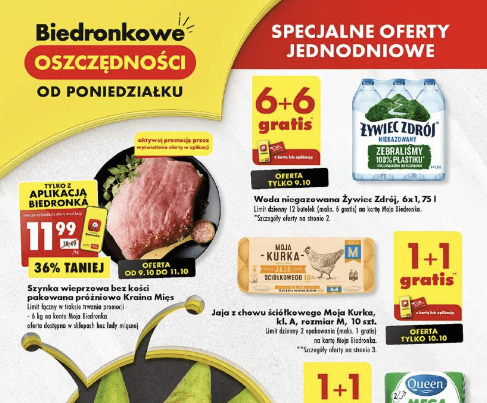 Акції та знижки Бедронка (Gazetka Biedronka) з 09.10.2023 до 14.10.2023. Акції, знижки, промоції, газетка Бедронка