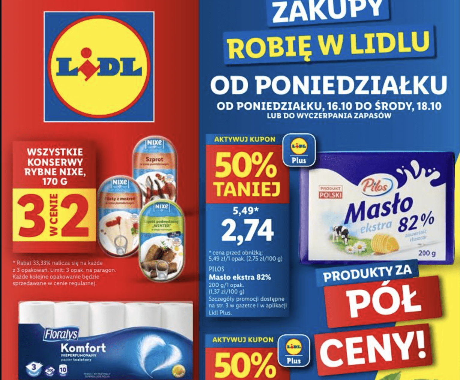 Акції Лідл (Gazetka Lidl) з 16.10.2023 до 18.10.2023. Акції, знижки, Газетка Лідл у Польщі