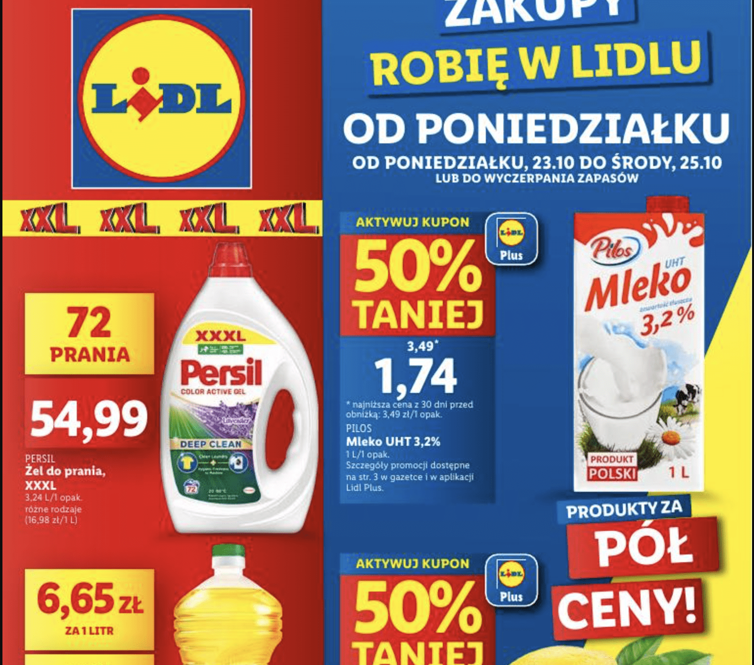Акції Лідл (Gazetka Lidl) з 23.10.2023 до 25.10.2023. Акції, знижки, Газетка Лідл у Польщі