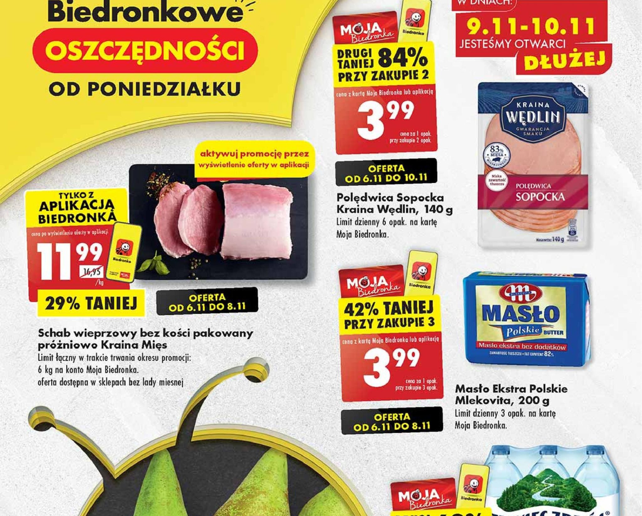 Акції та знижки Бедронка (Gazetka Biedronka) з 06.11.2023 до 10.11.2023. Акції, знижки, промоції, газетка Бедронка