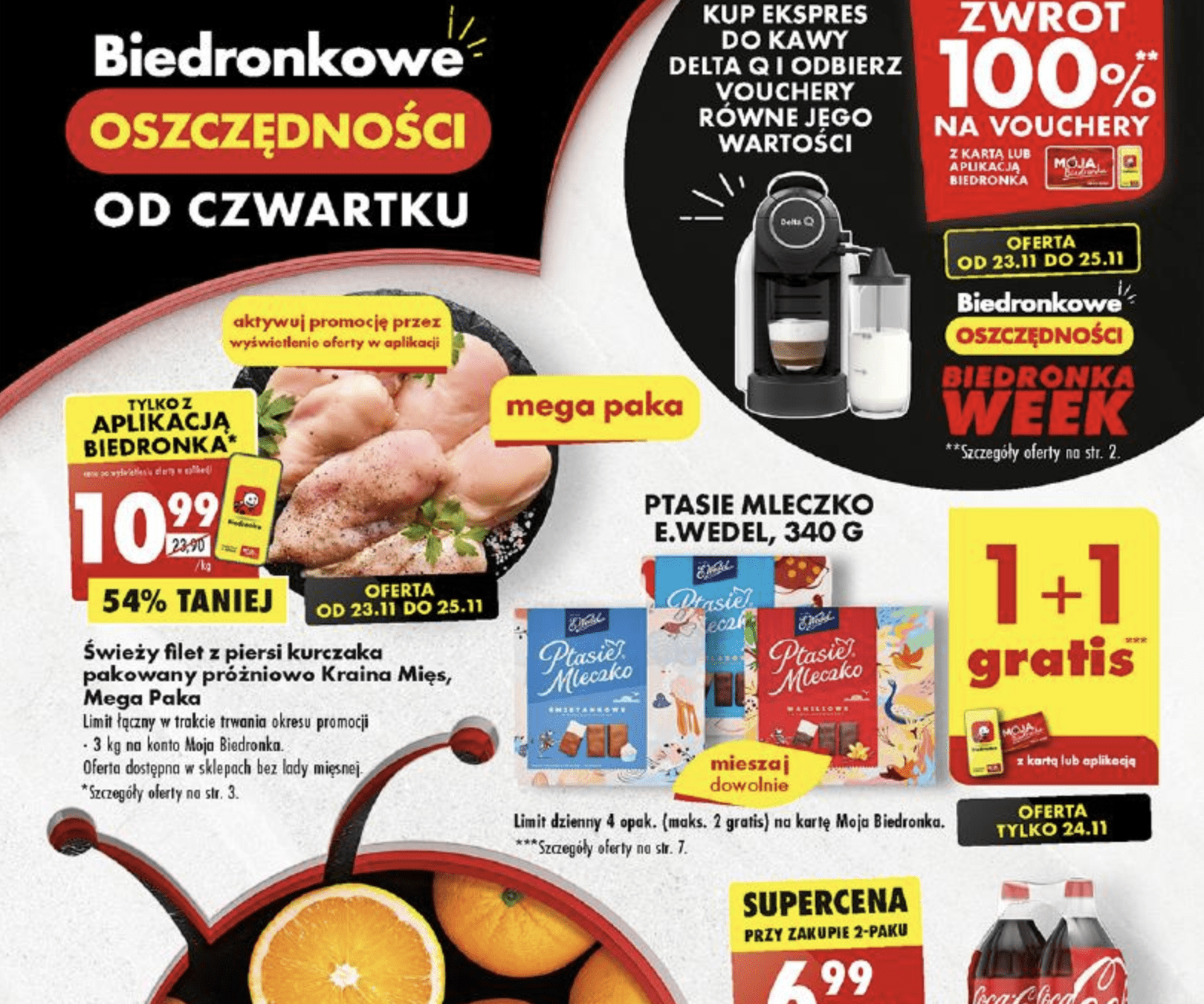 Акції та знижки Бедронка (Gazetka Biedronka) з 23.11.2023 до 29.11.2023. Акції, знижки, промоції, газетка Бедронка