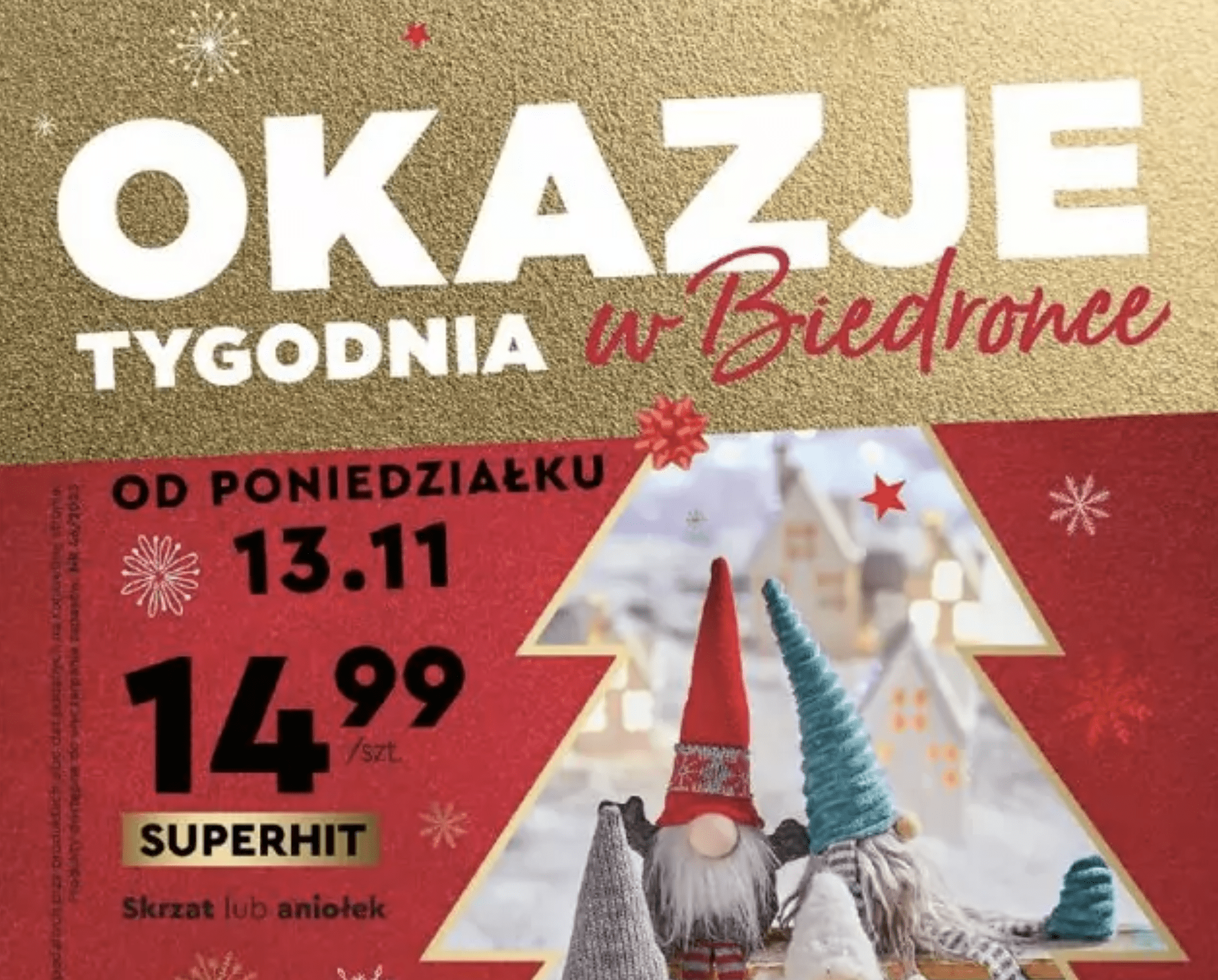 Акції та знижки Бедронка (Gazetka Biedronka) з 13.11.2023 до 25.11.2023. Акції, знижки, промоції, газетка Бедронка