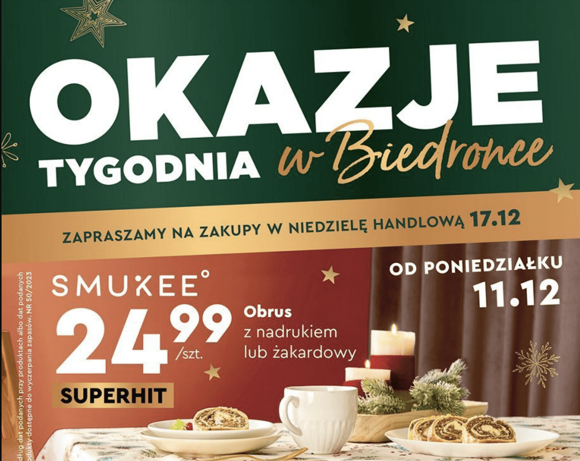 Акції та знижки Бедронка (Gazetka Biedronka) з 11.12.2023 до 27.12.2023. Акції, знижки, промоції, газетка Бедронка
