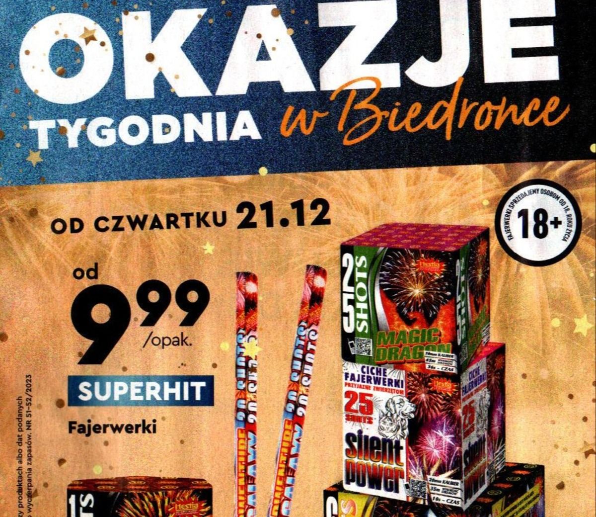 Акції та знижки Бедронка (Gazetka Biedronka) з 21.12.2023 до 30.12.2023. Акції, знижки, промоції, газетка Бедронка