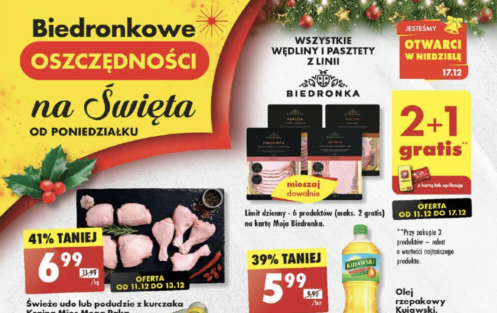 Акції та знижки Бедронка (Gazetka Biedronka) з 11.12.2023 до 17.12.2023. Акції, знижки, промоції, газетка Бедронка