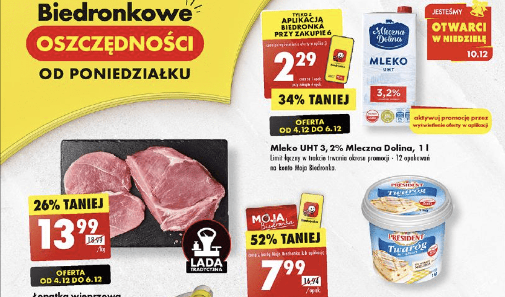 Акції та знижки Бедронка (Gazetka Biedronka) з 04.12.2023 до 10.12.2023. Акції, знижки, промоції, газетка Бедронка