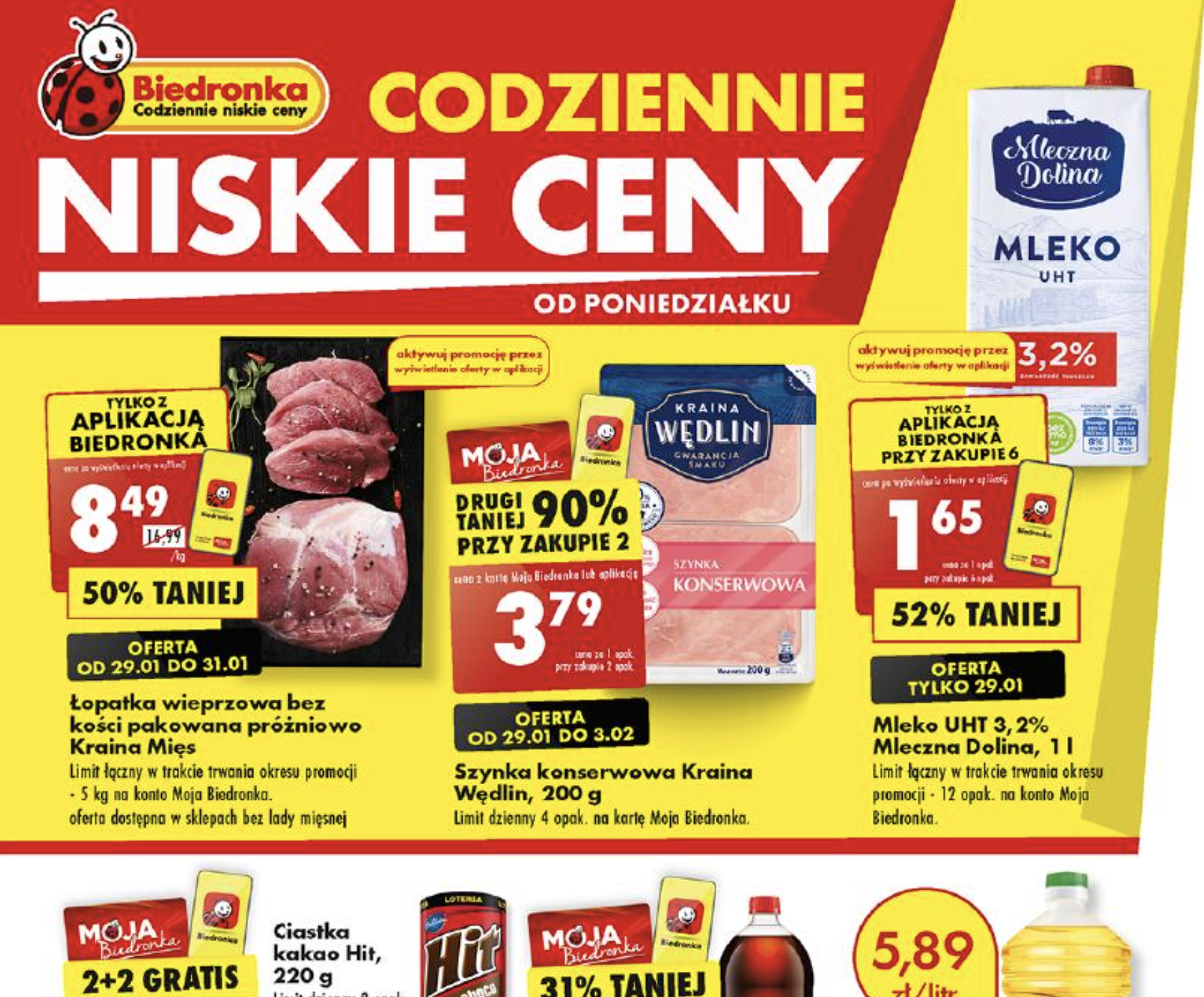 Акції та знижки Бедронка (Gazetka Biedronka) з 29.01.2024 до 03.02.2024. Акції, знижки, промоції, газетка Бедронка