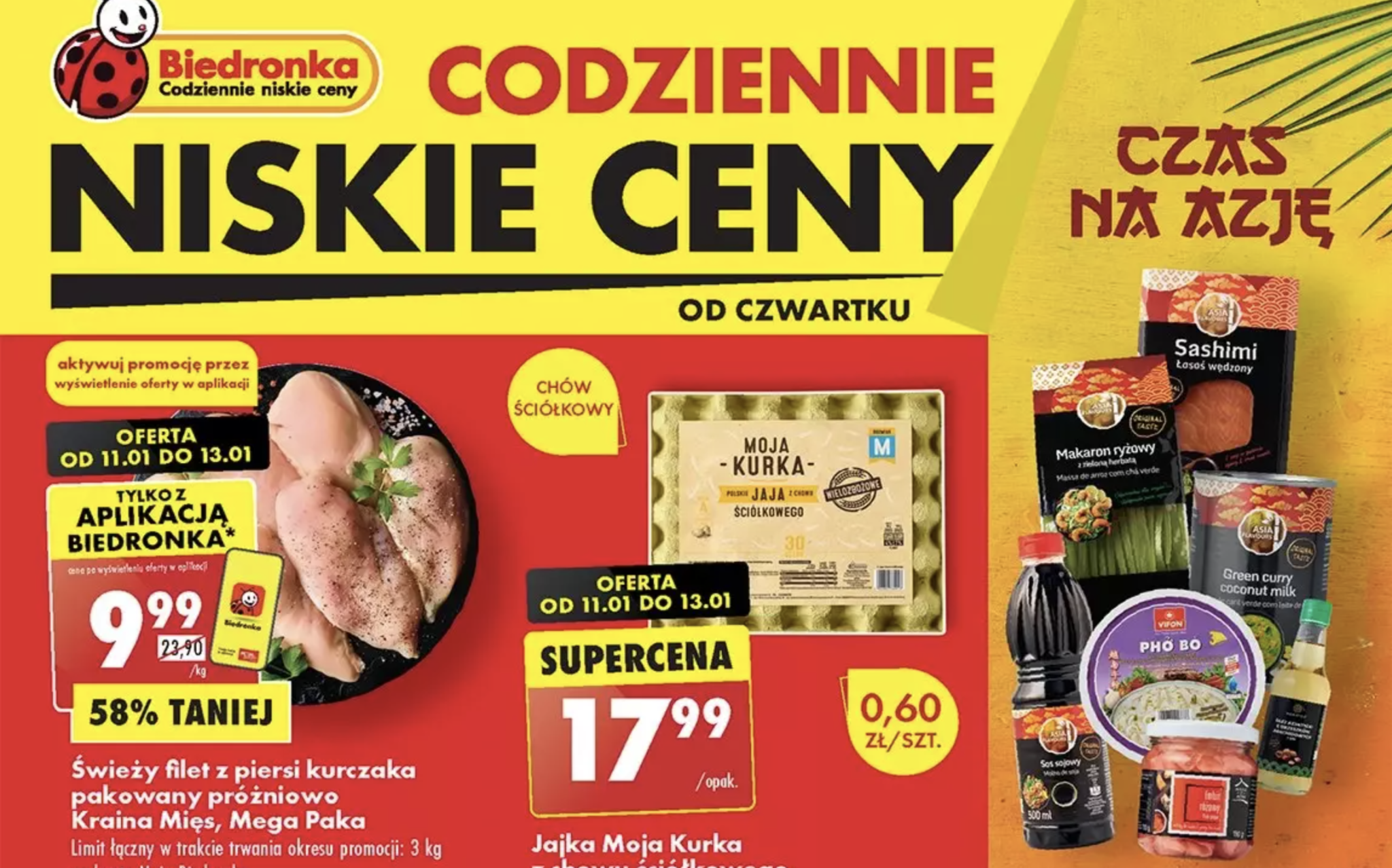 Акції та знижки Бедронка (Gazetka Biedronka) з 11.01.2024 до 17.01.2024. Акції, знижки, промоції, газетка Бедронка