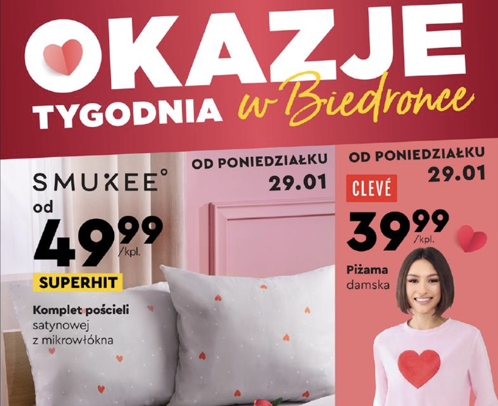 Акції та знижки Бедронка (Gazetka Biedronka) з 29.01.2024 до 14.02.2024. Акції, знижки, промоції, газетка Бедронка